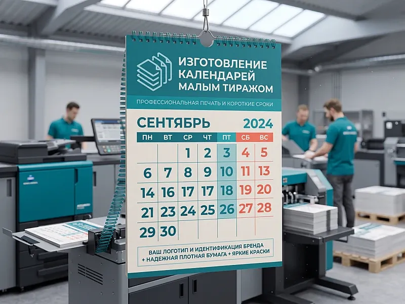Изготовление календарей малым тиражом дешево