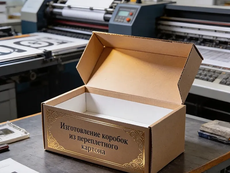 заказать Изготовление коробок из переплетного картона
