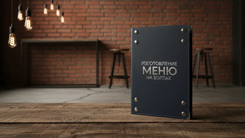 Изготовление меню на болтах на заказ