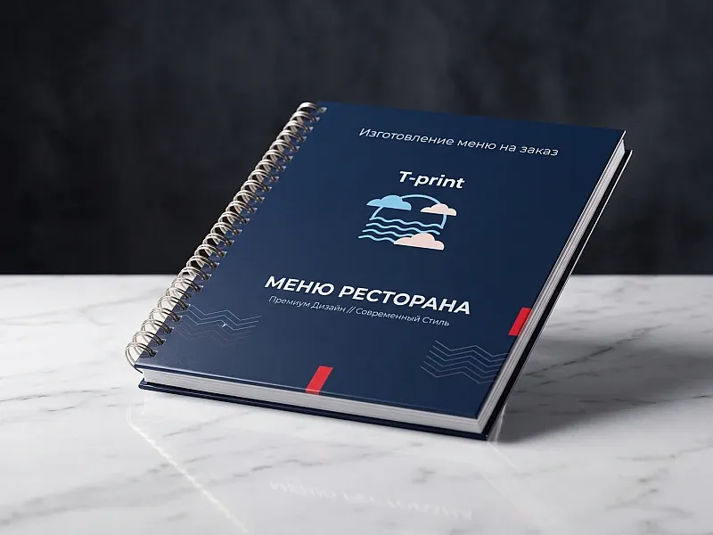 Изготовление меню на заказ дешево