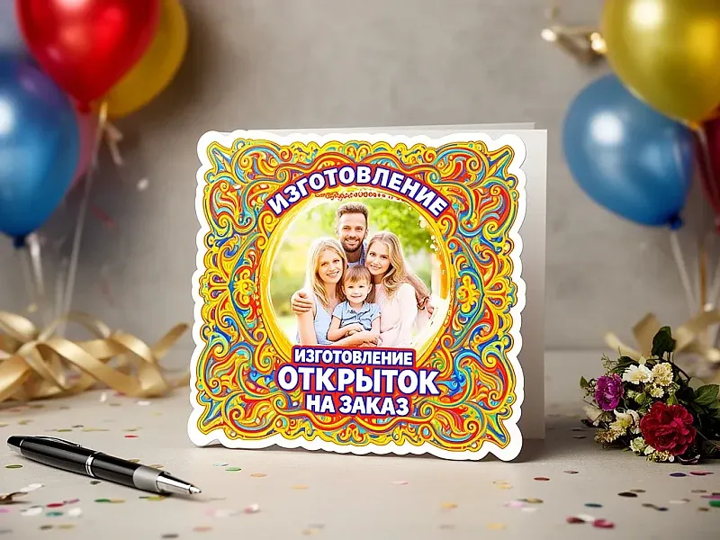 Изготовление открыток на заказ дешево