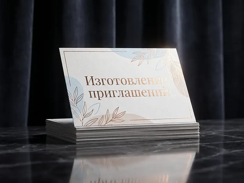 Изготовление приглашений на заказ