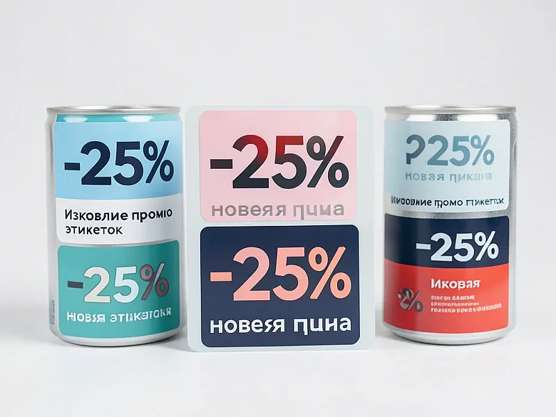 Изготовление промо этикеток дешево