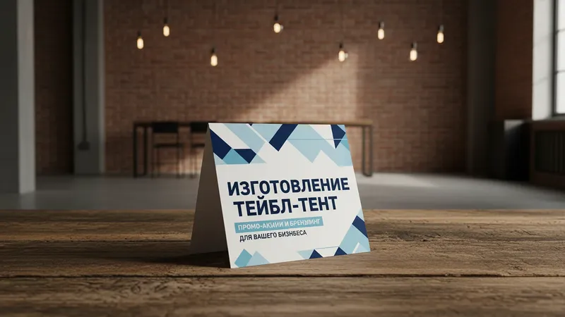 Изготовление тейбл-тентов на заказ
