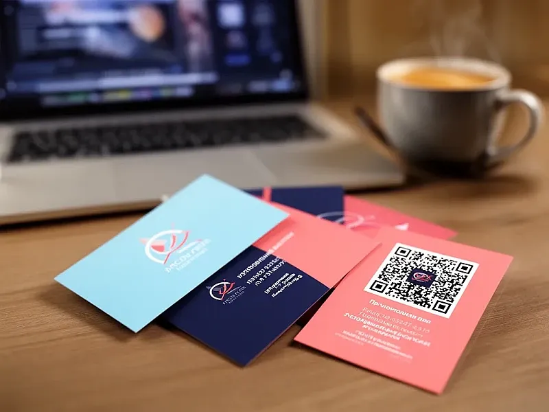 Изготовление визиток с QR кодом дешево