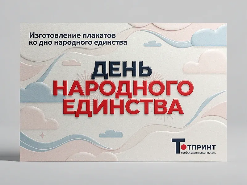 Изготовление плакатов ко дню народного единства дешево