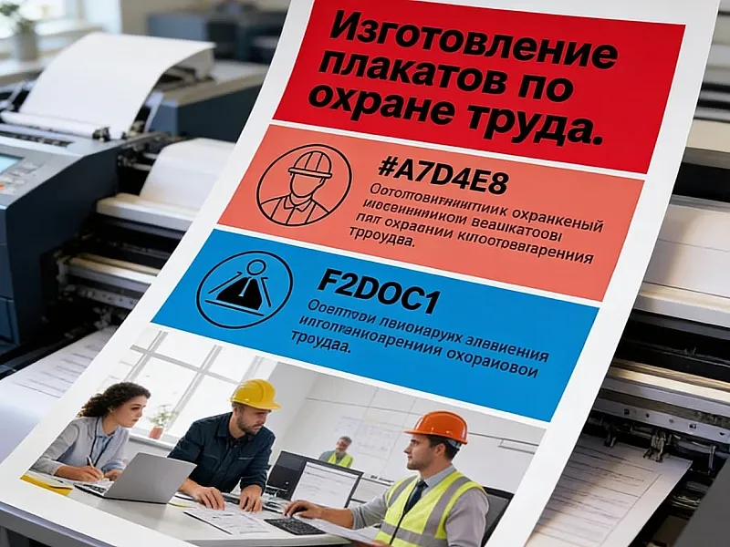 Изготовление плакатов по охране труда дешево