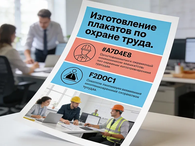 Изготовление плакатов по охране труда на заказ