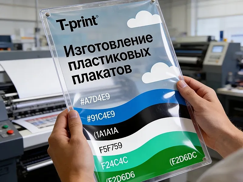 Изготовление пластиковых плакатов недорого