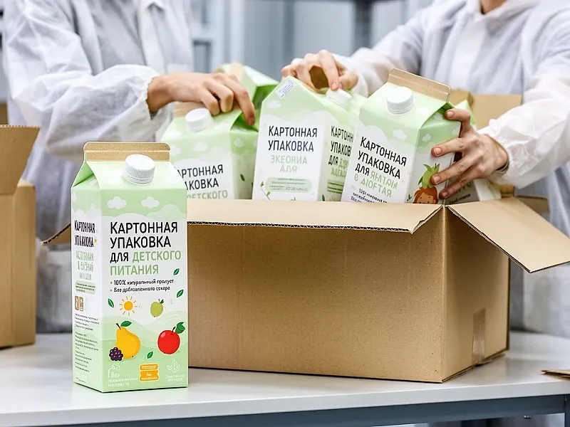 заказать Картонная упаковка для детского питания
