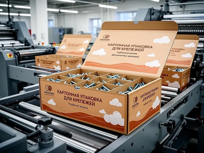 заказать Картонная упаковка для крепежей