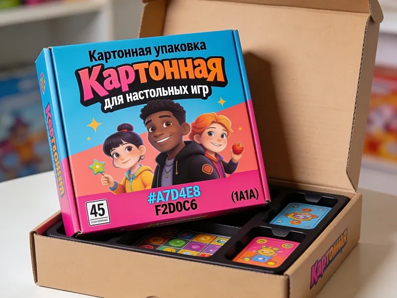Картонная упаковка для настольных игр дешево