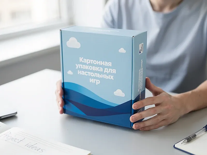 Картонная упаковка для настольных игр на заказ