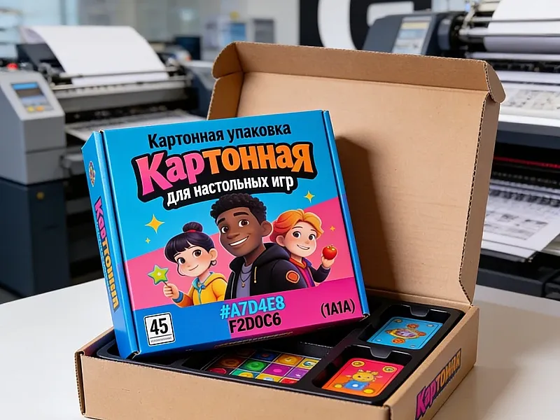 заказать Картонная упаковка для настольных игр