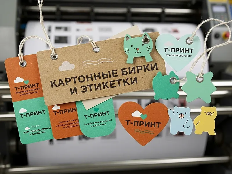 заказать Картонные бирки и этикетки