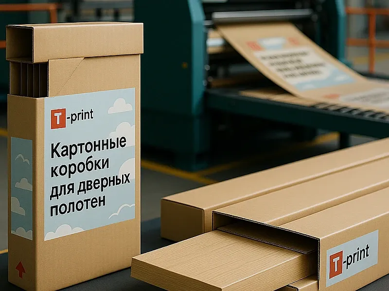 заказать Картонные коробки для дверных полотен