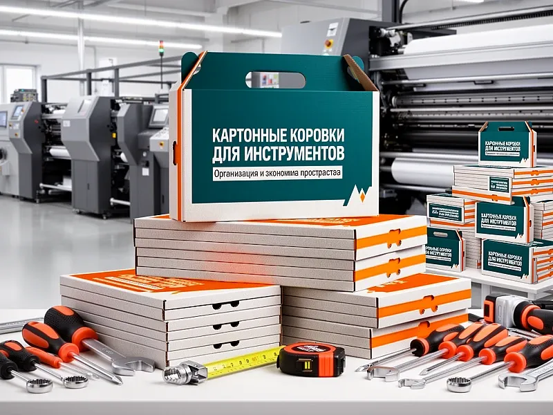 заказать Картонные коробки для инструментов