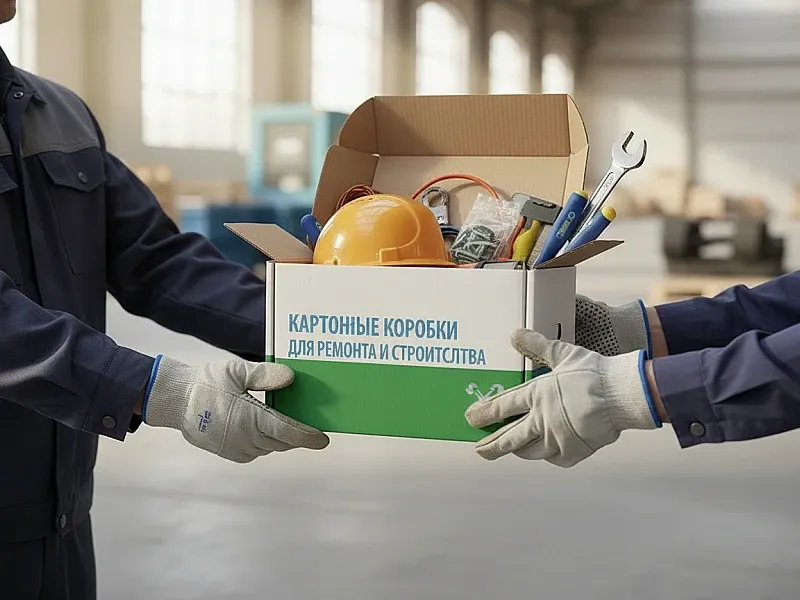 заказать Картонные коробки для ремонта и строительства