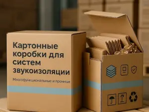 Картонные коробки для систем звукоизоляции в Москве
