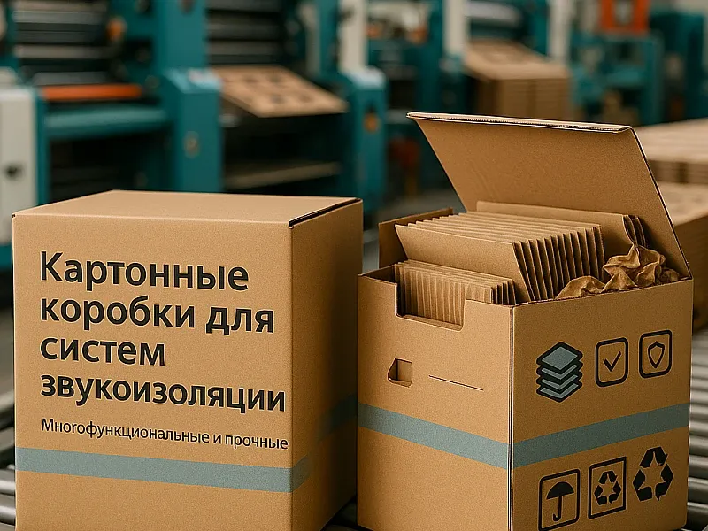 заказать Картонные коробки для систем звукоизоляции
