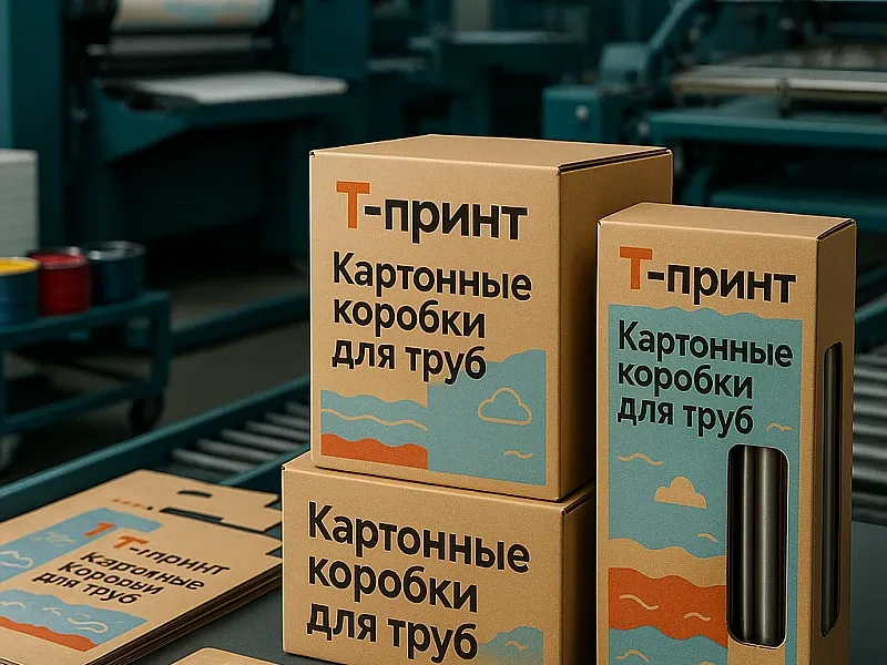 заказать Картонные коробки для труб