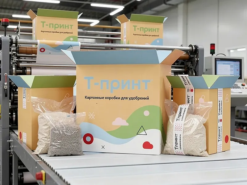 заказать Картонные коробки для удобрений
