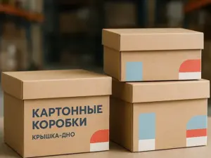Картонные коробки крышка-дно в Москве