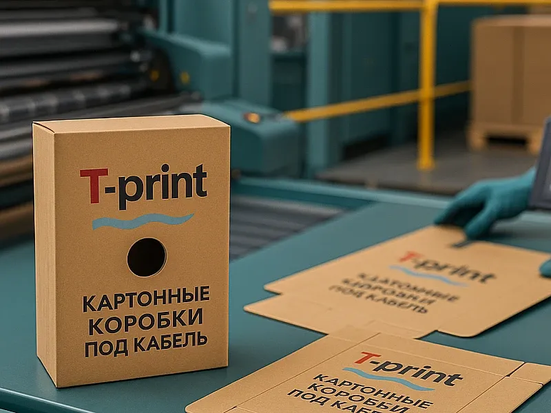заказать Картонные коробки под кабель