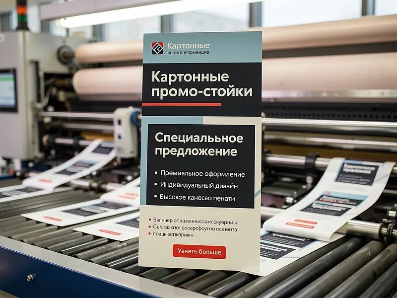 заказать Картонные промо-стойки