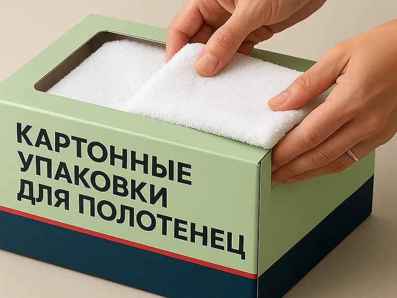 Картонные упаковки для полотенец недорого