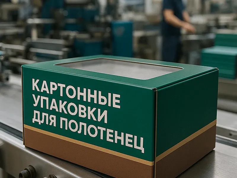 заказать Картонные упаковки для полотенец