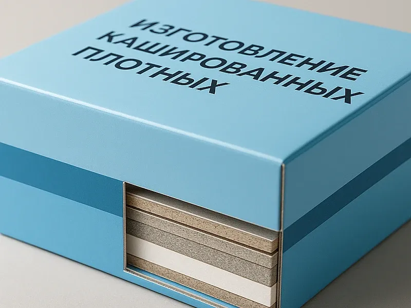 Изготовление кашированных плотных коробок недорого