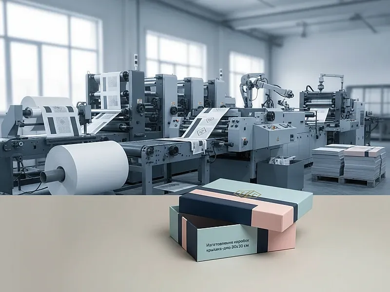Изготовление коробок крышка-дно 30x30 см на заказ