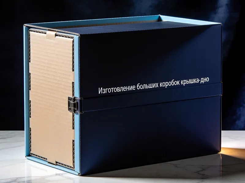 Изготовление больших коробок крышка-дно на заказ