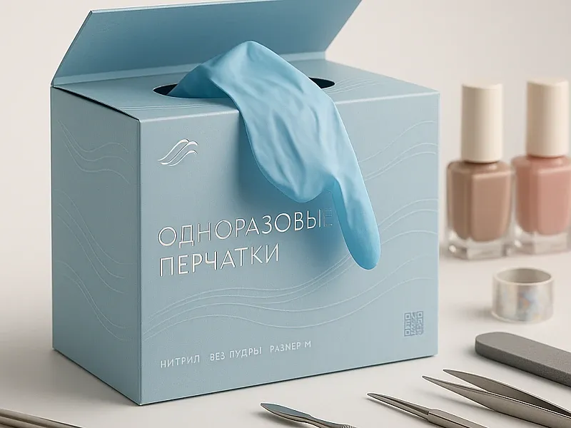 Коробки для одноразовых перчаток на заказ