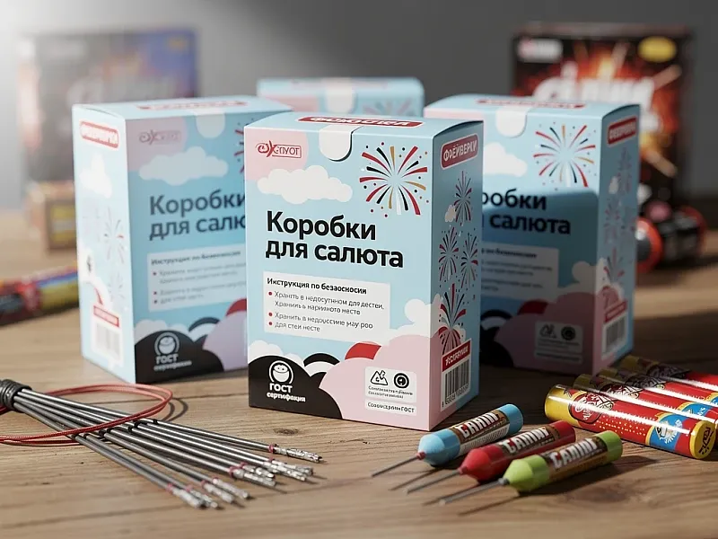 Коробки для салюта недорого