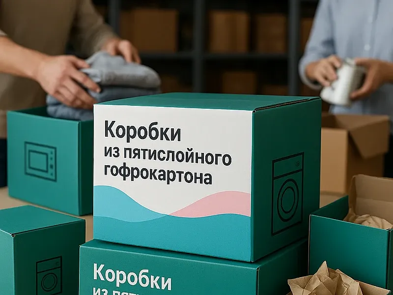 Коробки из пятислойного гофрокартона недорого
