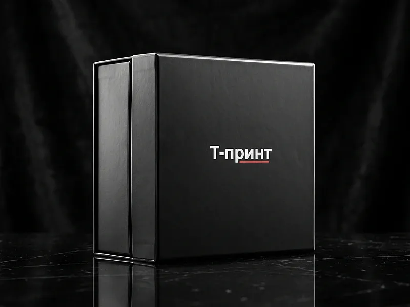 заказать Изготовление черных коробок крышка-дно