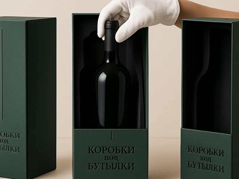 Коробки под бутылки на заказ