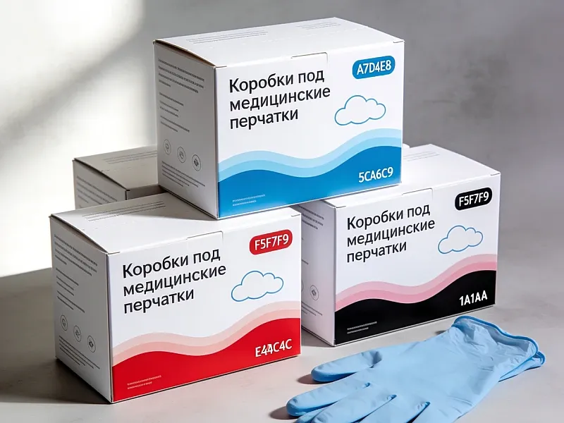 Коробки под медицинские перчатки на заказ