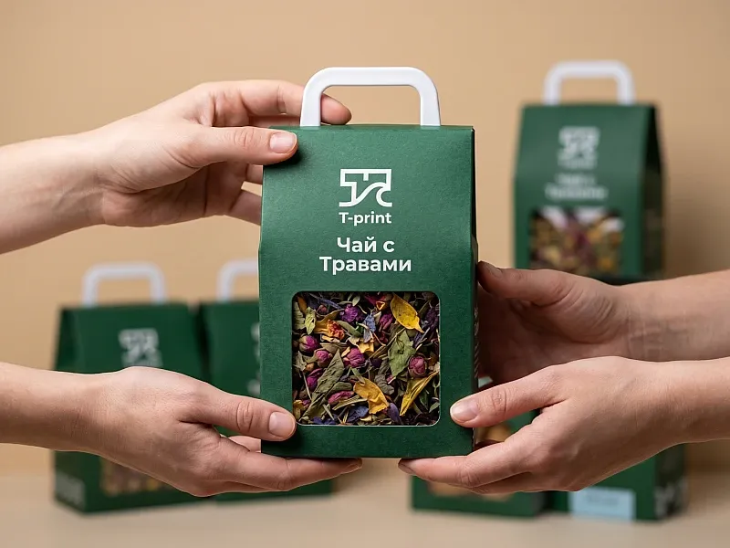 заказать Коробки с пластиковыми ручками