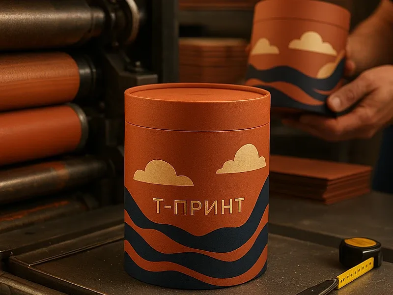 Круглые упаковочные коробки на заказ