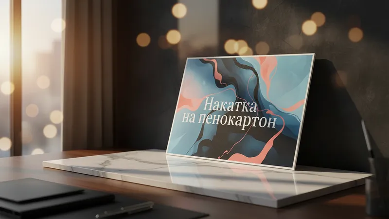 заказать Накатка на пенокартон