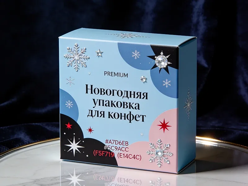 Новогодняя упаковка для конфет дешево