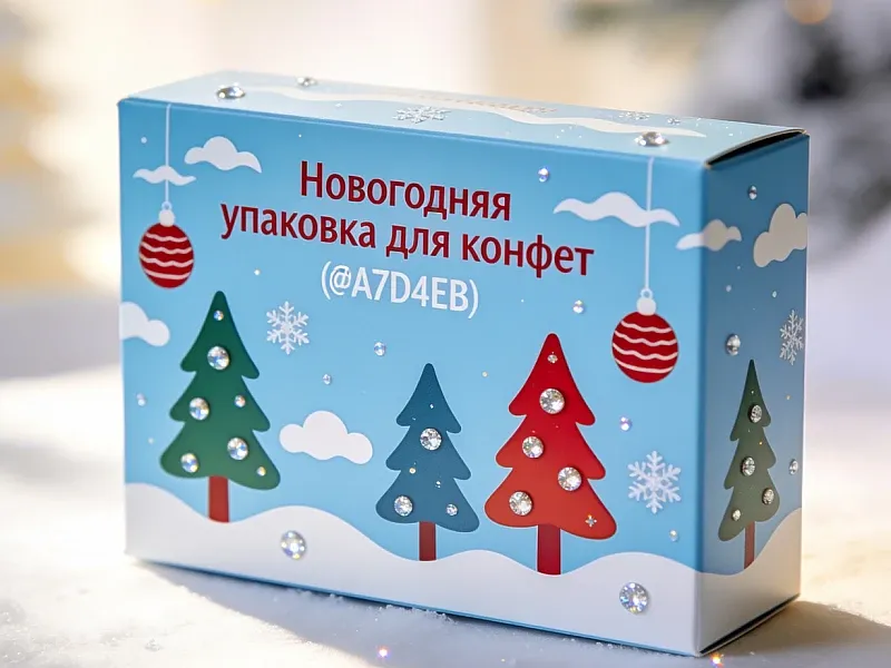 Новогодняя упаковка для конфет на заказ