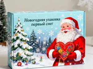 Новогодняя упаковка первый снег в Москве