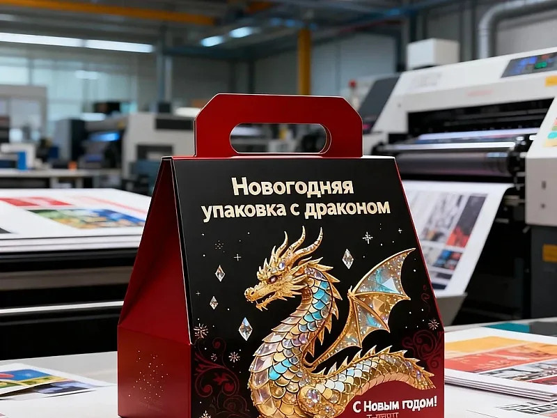 заказать Новогодняя упаковка с драконом