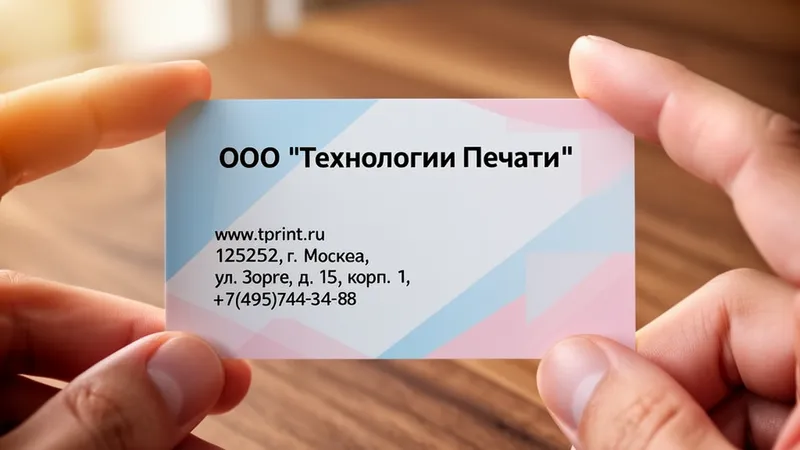 Односторонние визитки дешево