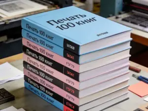 Печать 100 книг в Москве