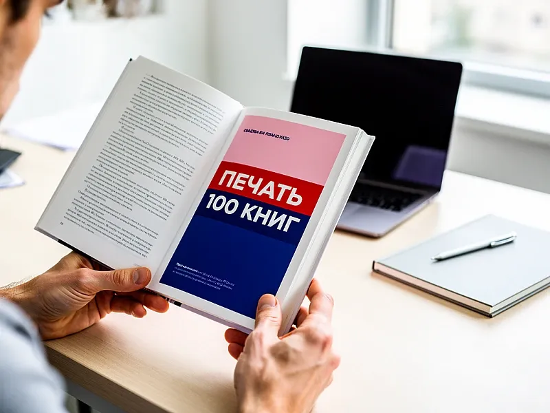 Печать 100 книг на заказ